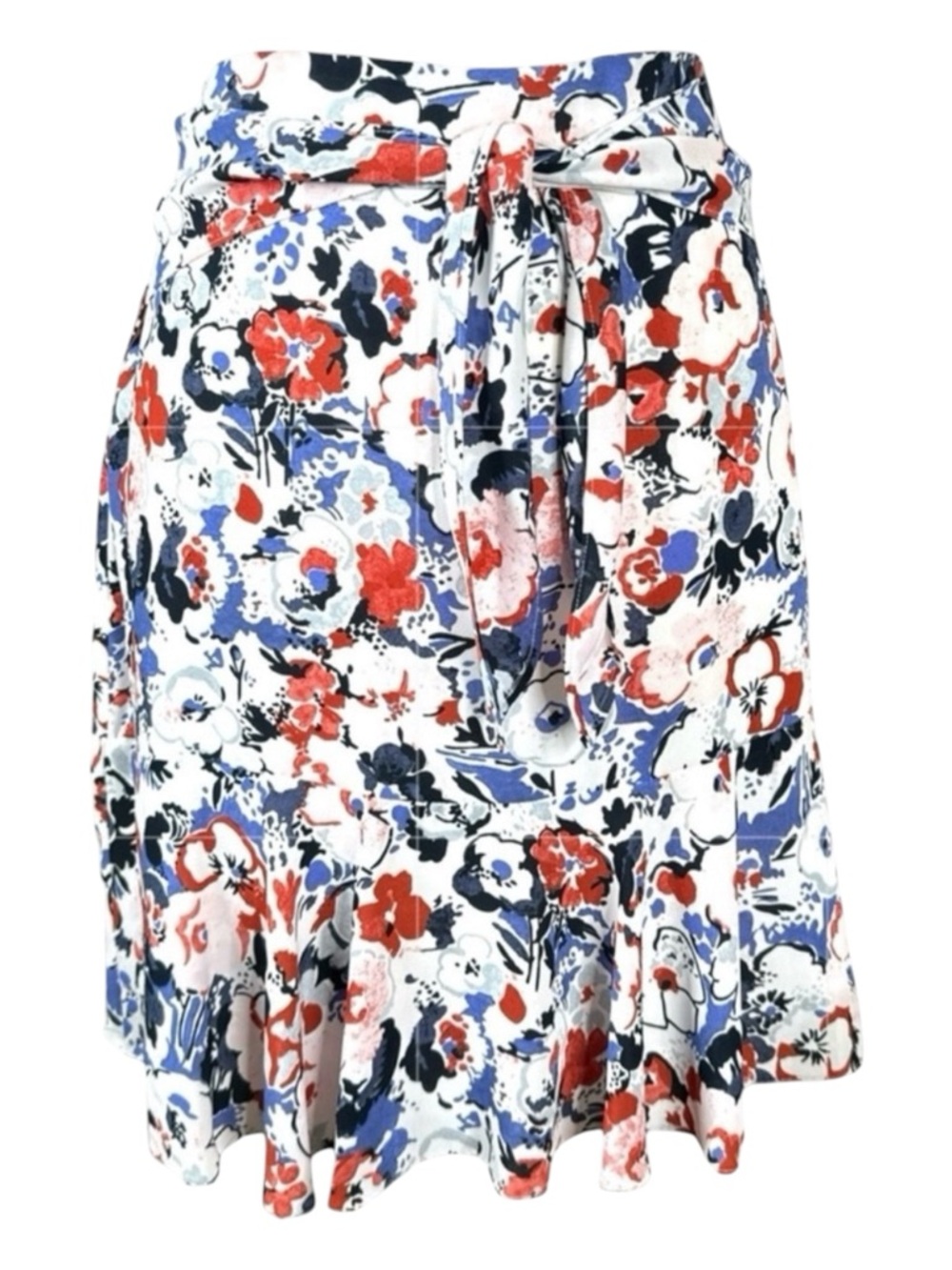 LAUREN RALPH LAUREN Floral Print Skirt, Tie Waist, Size 10.